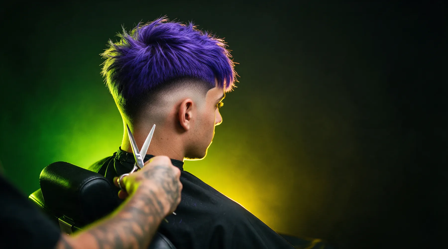 Barber munka közben a BarberSkills szalonban